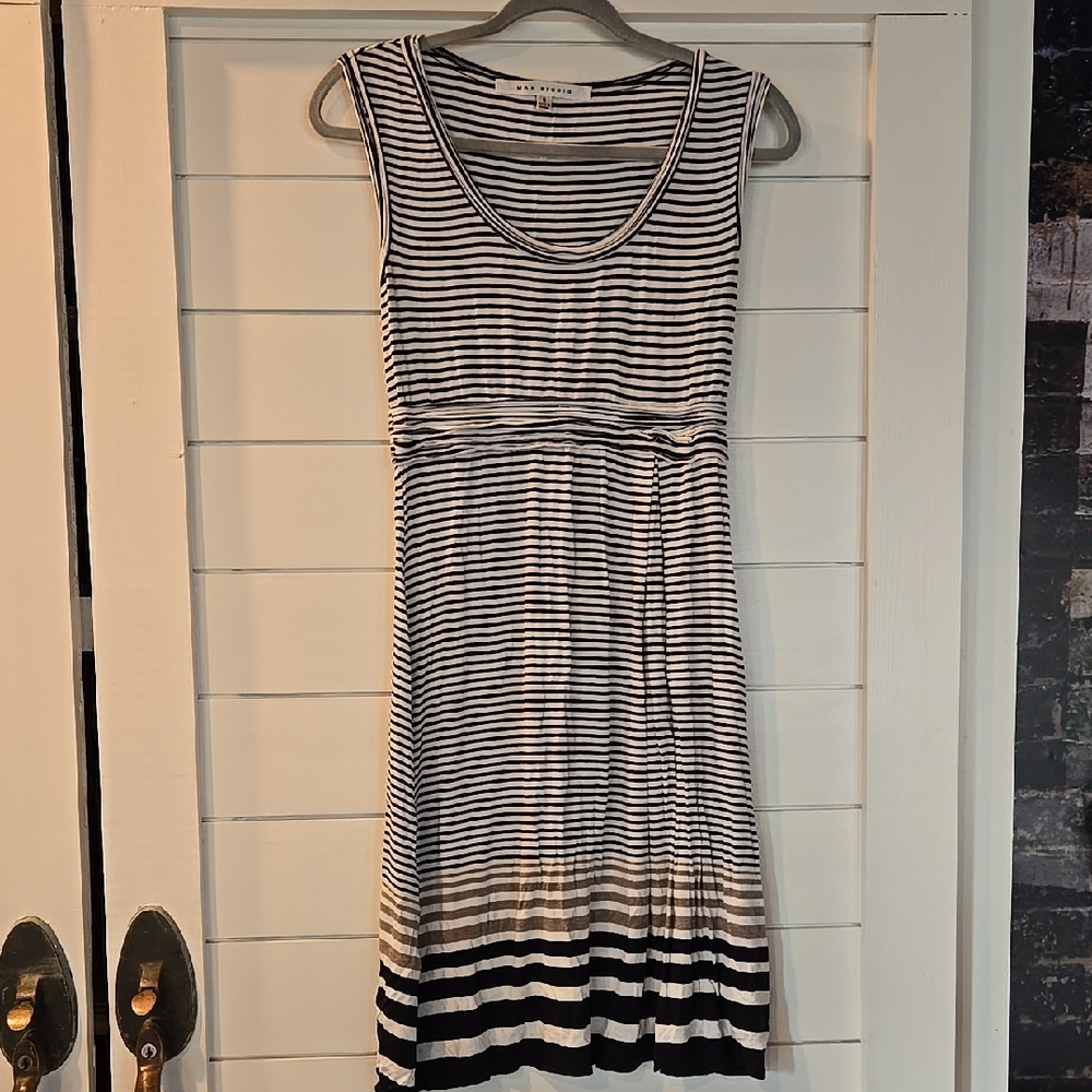 Striped Black and White Dress